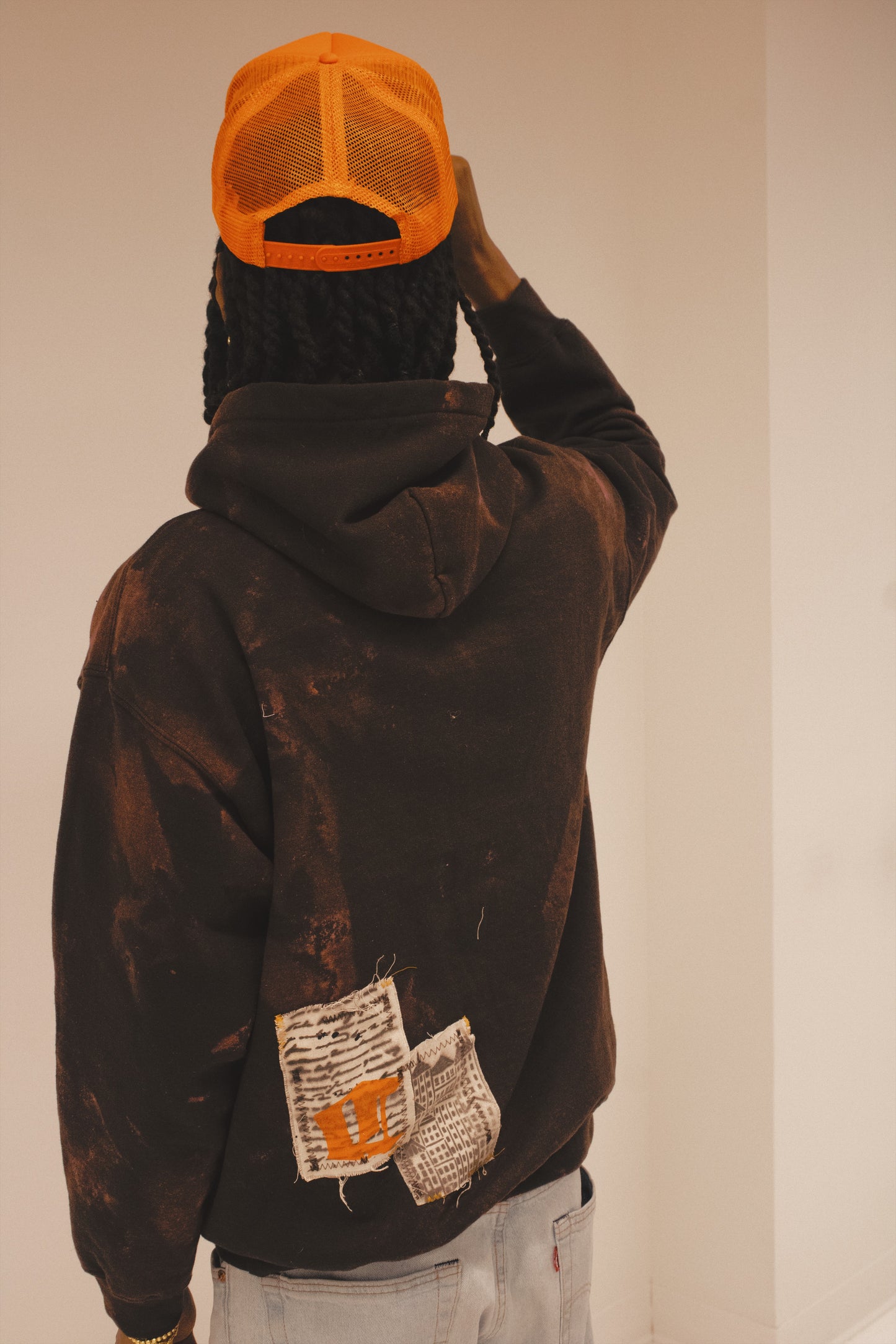C.S Tie & Dye Hoodie Marron