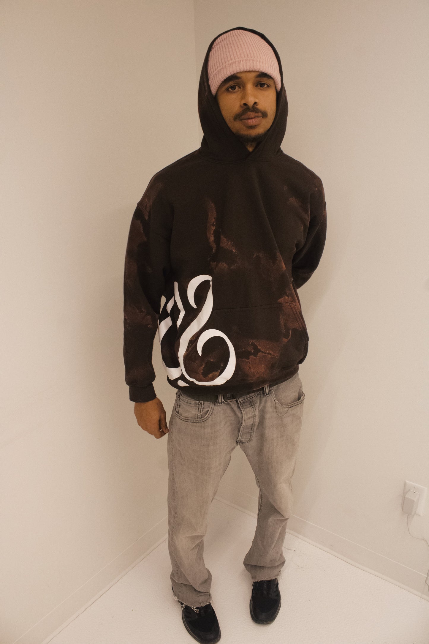 C.S Tie & Dye Hoodie Marron