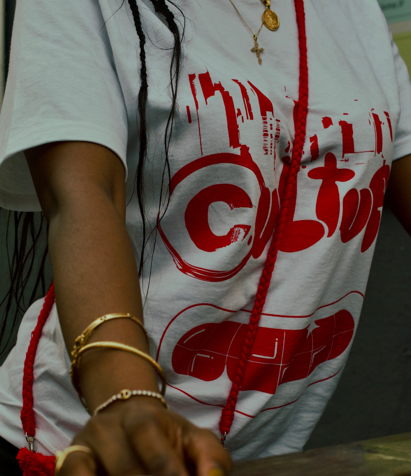 « Smiley » Tee Rouge