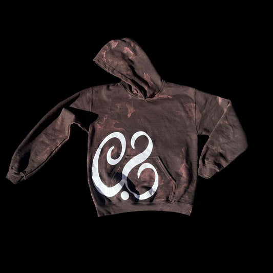 C.S Tie & Dye Hoodie Marron
